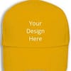 Own Design Yellow Customized Stylish Caps