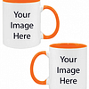 Own Design Custom Orange Ceramic Mug
