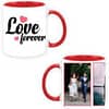 Love Forever Design Custom Red Ceramic Mug