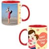 Mothers Day Design Custom Red Ceramic Mug
