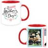 Mother Day Design Custom Red Ceramic Mug