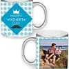 Father Day Design Custom Silver Ceramic Mug
