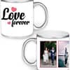 Love Forever Design Custom Silver Ceramic Mug