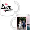 Love Forever Design Transparent Clear Ceramic Mug
