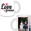 Love Forever Design Transparent Frosted Ceramic Mug