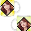 Dual Image Design Transparent Frosted Ceramic Mug