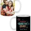 Firecrackers and Birthday Design Custom White Ceramic Mug
