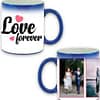 Love Forever Design Blue Magic Mug