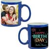 Birthday Design Blue Magic Mug