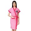 Pink Collection Long Fuzzy Robe Bathrobe