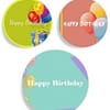 Birthday Desi Photo Printed Circle Stickers