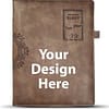 Brown Engraved Text Printed Notebook Dairy