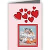 Lovely Couple Photo Printed Greeting Card