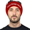 Custom Red Men Athletic Running Headbands
