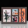 4 Square Love Text 7 Color LED Photo Lamp