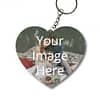 Heart Shape 2 Side Photo Printed Keychain