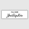 Stylish Letter D Self Inking Signature Stamp
