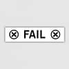 Fail Text D Self Inking Rubber Stamp
