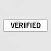 Verified Text D Self Inking Rubber Stamp