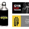 Gym D Photo Printed Silver Sipper Bottle