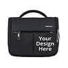 Black Logo Print Unisex Duffle Luggage Bag