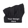 Solid Fabric Black Custom Head Cover Hat