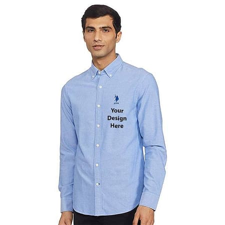 U.S. POLO Blue Customized Shirt