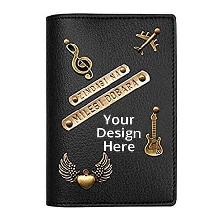 Music Instrument Leather Passport Holder