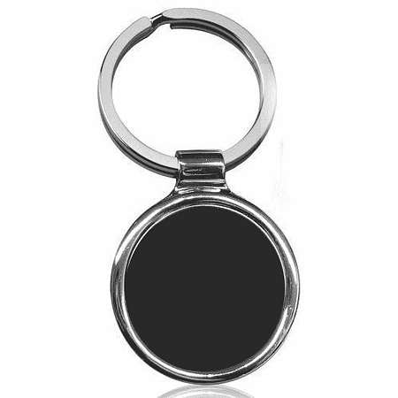 Round Black Shine Necklace Pet Chain Locket