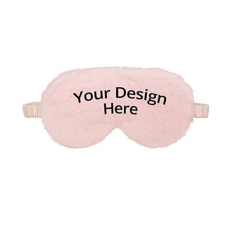 Baby Pink Adjustable Silk Strap Eye Mask