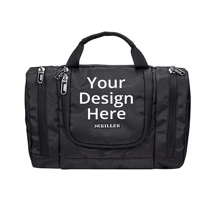 Black 3 Chain Unisex Duffle Side Travel Bag