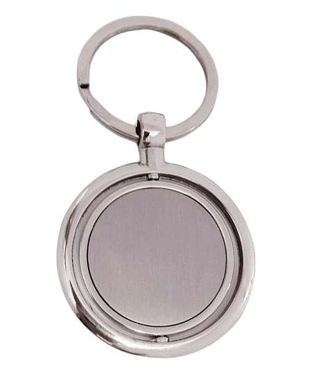 Silver Shine Spin Necklace Pet Chain Locket