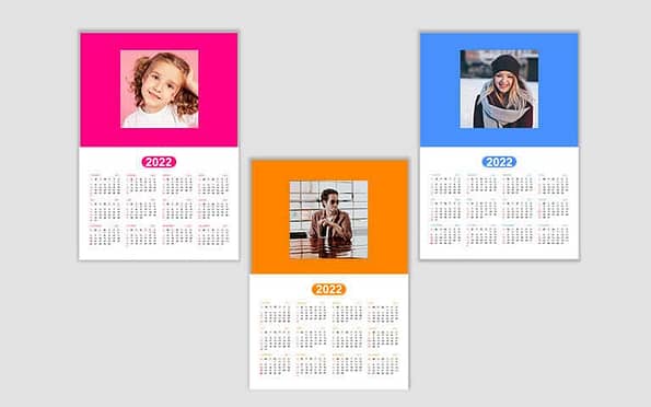 Buy Basic Design Photo Poster Wall Calendar | Customized Own College Printed | Gift For Loves Ones