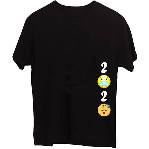 Covid 2020 T-Shirt Online | Black Customized Short Sleeve | Men’s Cotton T-Shirt