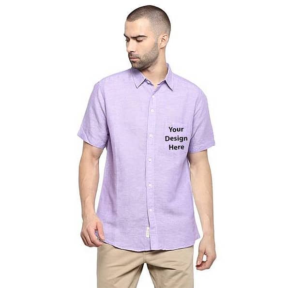 Design Your Own Lavender | Customized Red Tape Men’s  Casual | Solid Regular Fit Shirt