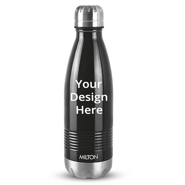 Buy Black Customized Milton Thermosteel 24 Hours Hot and Cold Water Bottle (700 ml)