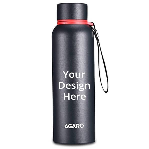 Buy Black Customized Borosil Stainless Steel Hydra Trek – Vacuum Insulated Flask Water bottle, 700ML