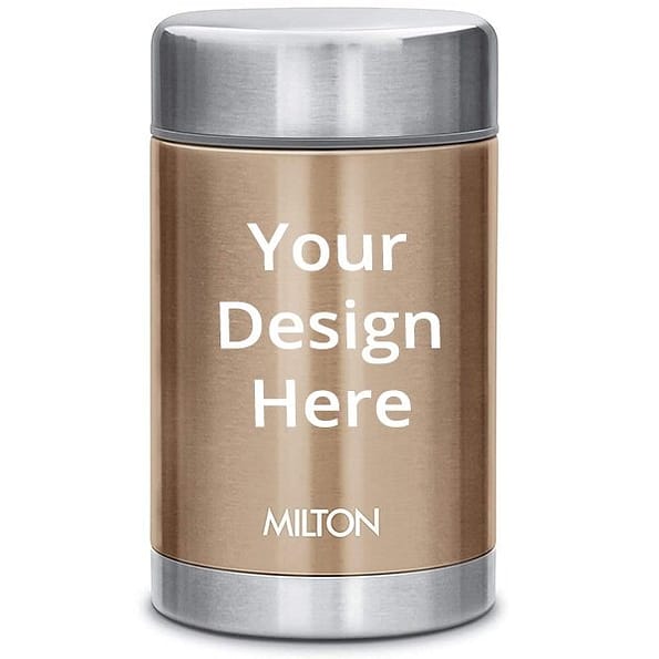 Buy Brown Customized Milton Thermosteel Soup Flask Hot and Cold, 515 ml