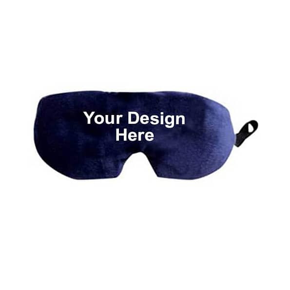 Buy Blue Soft Adjustable Silk Strap Sleep Mask | Customized Cooling Gel Insert | Luxury Sleeping Shade Cover