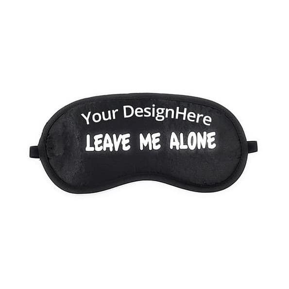 Buy Leave Me Alone Adjustable Strap Eye Mask | Customized Cooling Gel Insert | Luxury Sleeping Shade Cover