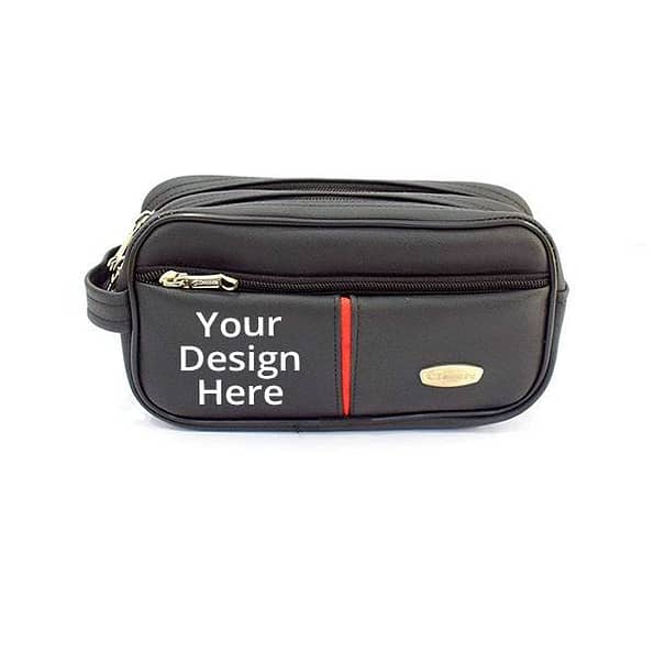 Buy Black Red Stripe Unisex Duffle Travel Bag | Custom Trendy Waterproof Leather | Toiletry/ Hanging/ Luggage Tote Bag