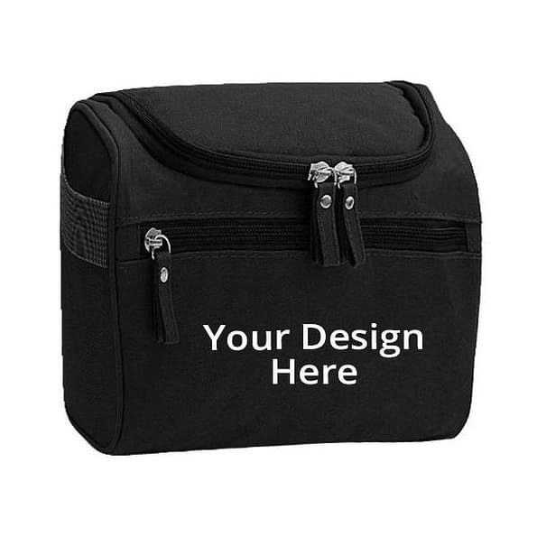 Buy Black 2 Chain Unisex Duffle Side Travel Bag | Custom Trendy Waterproof Leather | Toiletry/ Hanging/ Luggage Tote Bag