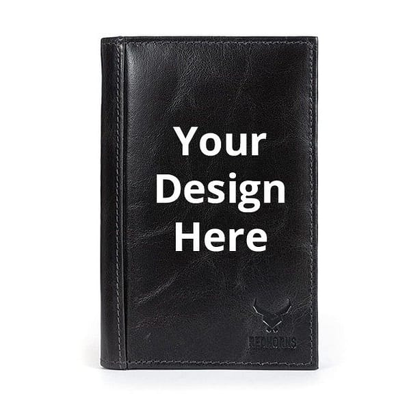 Buy Custom Hand Holder Artificial Charm Wallet | Own Name Photo D RFID | Genuine Leather Wallet For Men