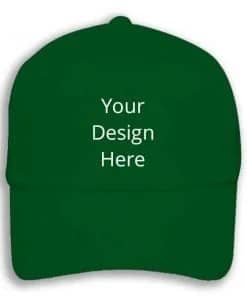 Own Design Green Customized Stylish Caps