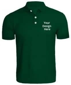 Green Customized Polo T-Shirts