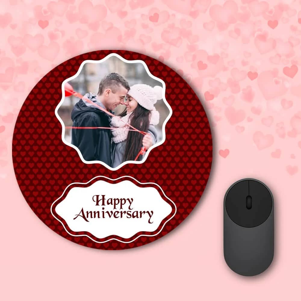 Happy Anniversary Design Printable Mouse Pad