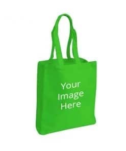 Design Custom Green Photo Printed Tote Bag
