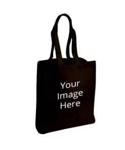 Design Custom Black Photo Printed Tote Bag
