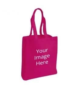 Design Custom Pink Photo Printed Tote Bag
