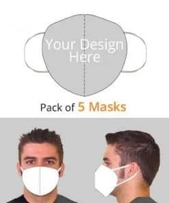5 Pack Custom Printed Reusable Face Mask